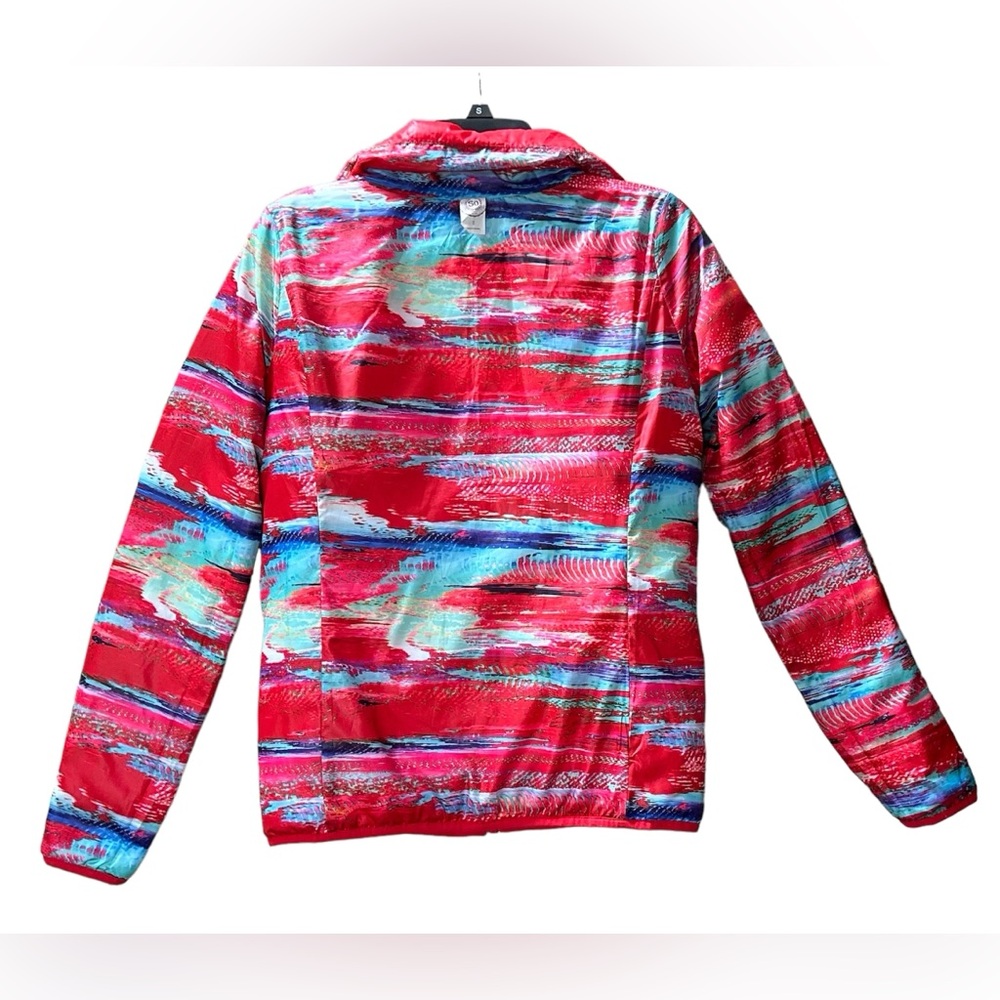 Reversible SO Quilted Puffy Puffer Zip Up Jacket Pockets Waterproof Size Small - Picture 4 of 13